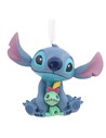 Hallmark Figura Decorativa Stitch Con Peluche de Resina 7.5 Cm