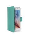 Funda protectora de piel para samsung galaxy s6 verde