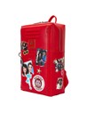 Loungefly Mochila Taquilla Unisex Multicolor Con Compartimentos Espaciosos y Correas Ajustables