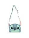 Loungefly Bolso Bandolera Cosplay Luau de Stitch Lilo & Stitch, Diseño Temático Hawaiano, Medidas 23x17x6 Cm