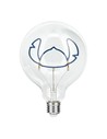 Paladone Bombilla Led Neon Stitch E27 - Diseño Decorativo en Estilo Bordado Blanco 4w E27