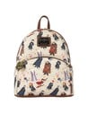 Loungefly Mini Mochila Primavera Harry Potter Con Detalles Bordados y Estampados, Diseño Exclusivo para Fans, Tamaño Compacto