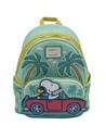 Loungefly Mini Mochila Snoopy y Woodstock Viaje Por la Carretera, Diseño Compacto Con Personajes Icónicos de Peanuts, Material S