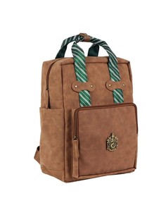cerda_mochila_casual_moda_polipiel_harry_potter_slytherin_marrón