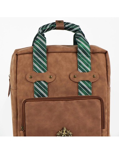 cerda_mochila_casual_moda_polipiel_harry_potter_slytherin_marrón