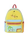 Loungefly Mini Mochila Pokémon Pikachu Bulbasaur Squirtle Eevee Charmander Unisex Multicolor