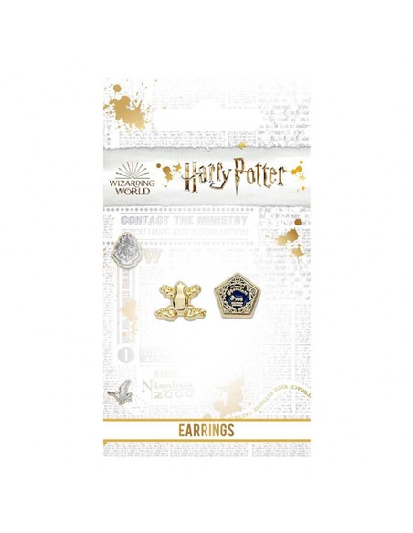 the_carat_shop_pendientes_harry_potter_rana_de_chocolate_chapados_en_oro_5055583428289_oferta
