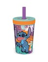 Stor Vaso Antivuelco Con Pajita Aloha Stitch 370 Ml - Diseño Temático Lilo & Stitch para Niños
