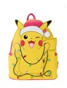 Loungefly Mini Mochila Pikachu Con Luces de Navidad Diseño Festivo para Fans de Pokémon