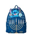 Loungefly Mini Mochila Stitch y Scrump Con Menorah Disney Lilo & Stitch Edición Especial Compacta para Fans