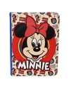 Loungefly Diario A5 Minnie Mouse Con Cremallera Dorada y 150 Hojas Rayadas, 16.5x22.2 Cm