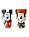 Egan Juego de Vasos de Vidrio Mickey Mouse & Minnie Mouse Forever & Ever 310 Ml