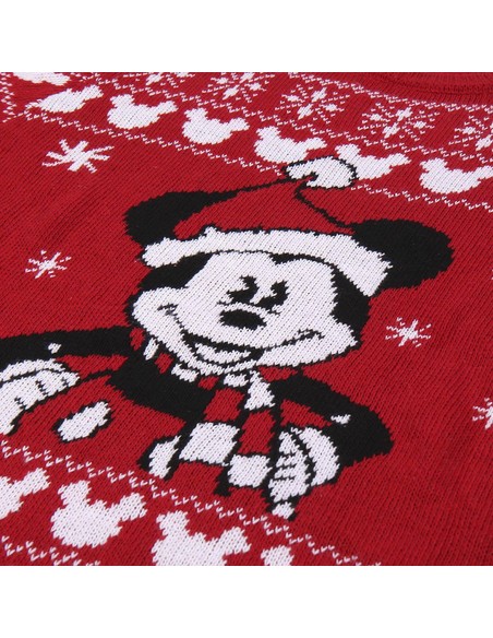 CERDA Jersey Punto Navideño Disney Mickey XS Rojo | Comprar en Kiwiku