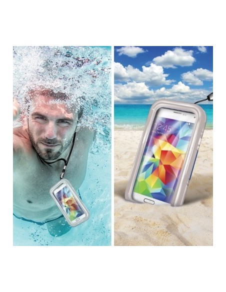 Funda waterproof samsung galaxy s6 blanca WPCSAM01 kiwiku.com