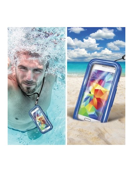 funda waterproof samsung galaxy s6 azul WPCSAM02 kiwiku.com