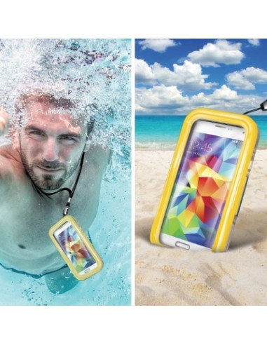 funda waterproof samsung galaxy s6 amarillo WPCSAM03 kiwiku.com