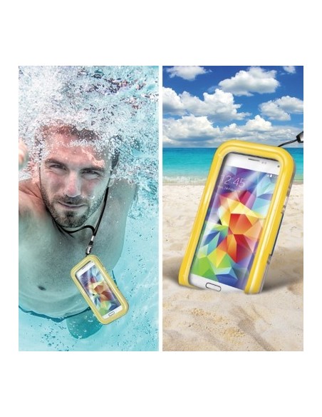 funda waterproof samsung galaxy s6 amarillo WPCSAM03 kiwiku.com