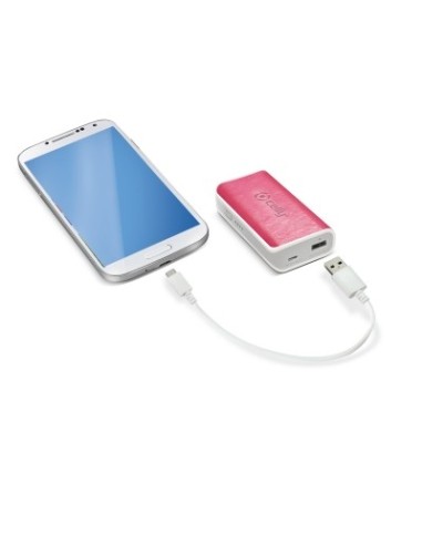Power Bank de piel sintética de color rosa 4000mah PB4000PUP kiwiku.com