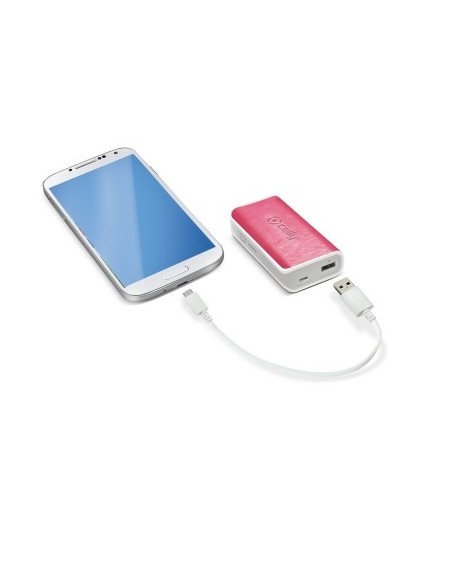 Power Bank de piel sintética de color rosa 4000mah PB4000PUP kiwiku.com