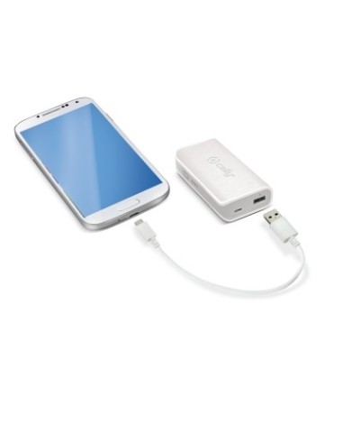 Power Bank de piel sintética de color blanco 4000mah PB4000PUW kiwiku.com