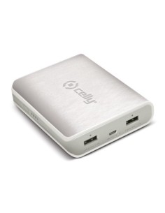 Cubierto de piel sintética blanca con doble puerto USB 8000mah PB8000PUW kiwiku.com