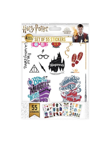 cinereplicas_juego_de_pegatinas_harry_potter_varios_-_set_de_stickers_temáticos_para_niños_y_fans