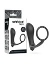 Addicted Toys - Plug Anal Vibrador Con Anillo Pene, Silicona Médica, Ideal para Principiantes