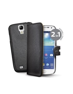 Funda negro con tapa removible para Samsung Galaxy S4 Mini AMBO332BK kiwiku.com