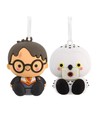 Hallmark Set de Dos Figuras Decorativas Better Together Harry & Hedwig en Pvc, Coleccionable de Harry Potter, Altura Aproximada 