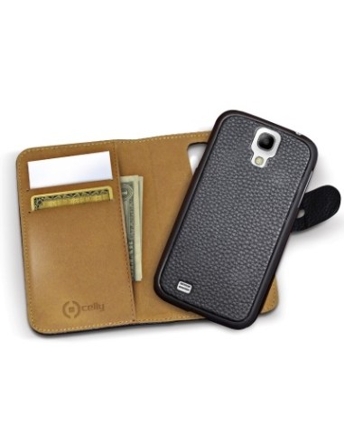 Funda negro con tapa removible para Samsung Galaxy S4 Mini AMBO332BK kiwiku.com