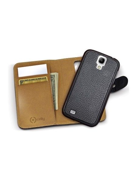 Funda negro con tapa removible para Samsung Galaxy S4 Mini AMBO332BK kiwiku.com