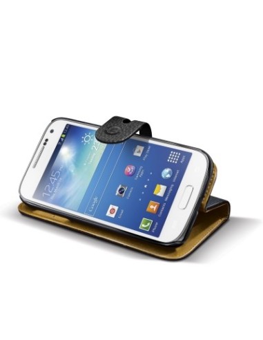 Funda negro con tapa removible para Samsung Galaxy S4 Mini AMBO332BK kiwiku.com