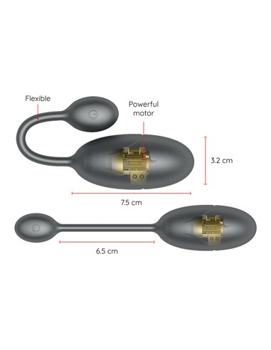 Compra ONINDER Tokyo Huevo Vibrador Negro 7.5 X 3.2 Cm - App Gratuita en Kiwiku