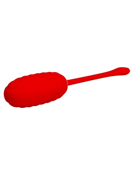 Compra PRETTYLOVE Kirk Huevo Vibrador Rojo Recargable en Kiwiku