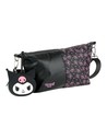 Cerda Bolso Hello Kitty Kuromi Modelo Infantil Color Negro Con Asas Resistentes