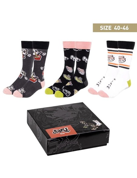 cerda_pack_calcetines_3_piezas_otaku_unisex_para_hombre_y_mujer