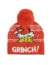 Cerda Gorro Punto Christmas the Grinch Rojo para Adultos, Diseño Navideño Festivo