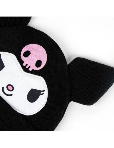Gorro Punto Hello Kitty Cerda Negro | Accesorios Unisex Kiwiku