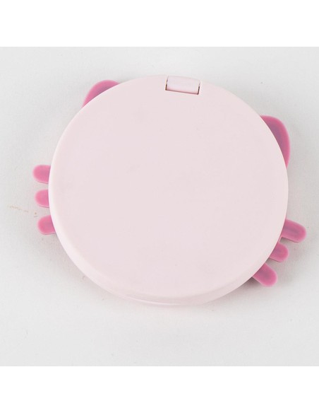 Espejo Hello Kitty Cerda Rosa Compacto | Accesorio Maquillaje Portátil Kiwiku