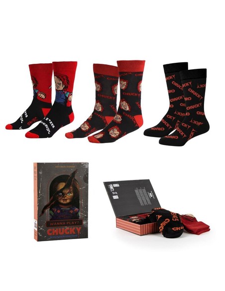 cerda_pack_calcetines_3_piezas_chucky_talla_Única_38/45_hombre_cómodos_y_resistentes_8445484544695_oferta