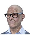 Ghoulish Máscara Anciano Con Gafas Talla Única para Disfraz Adulto