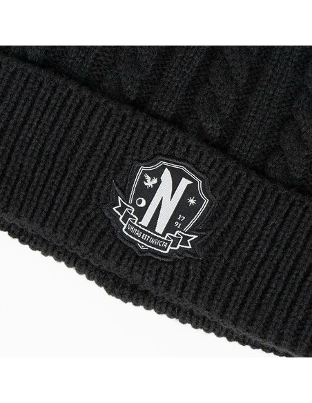 Conjunto Gorro y Guantes Nevermore Academy Wednesday Cerda | Talla Única - Kiwiku
