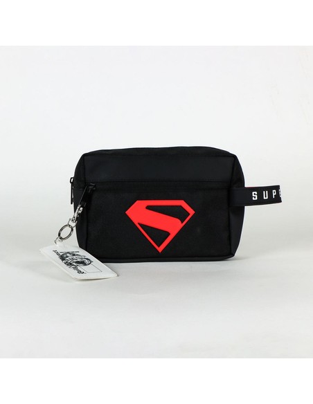 Neceser Aseo Viaje Superman Cerda Negro | Organizador Higiene Portátil Kiwiku