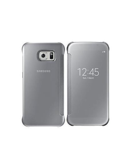 Funda clear cover galaxy s6 edge silver EF-ZG925BSEGWW kiwiku.com