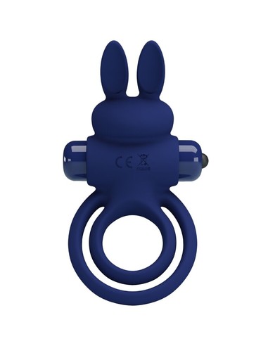 Compra PRETTY LOVE Darey Doble Anillo Vibrador Rabbit Azul en Kiwiku