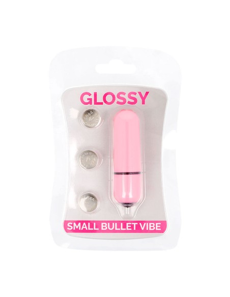 Compra GLOSSY Small Bala Vibradora Rosa - Resistente al Agua en Kiwiku