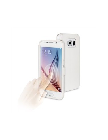 funda eye folio blanca con ventana completa samsung galaxy s6 muvit MUEYF0010 kiwiku.com
