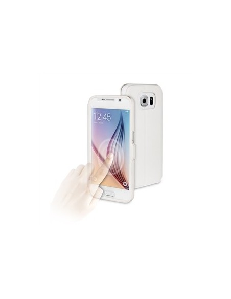 funda eye folio blanca con ventana completa samsung galaxy s6 muvit MUEYF0010 kiwiku.com