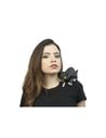 Ghoulish Muñeco para Hombro Gato Negro - Accesorio de Mascota para Halloween, Diseño Realista en Tamaño Pequeño