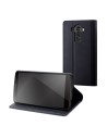 Funda wallet folio negra función soporte lg g4 muvit